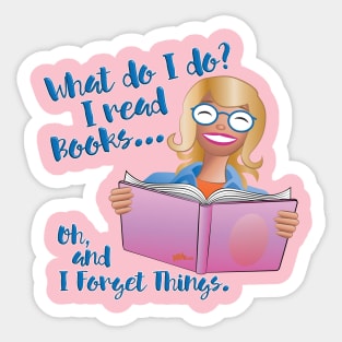 I Read Books Sticker